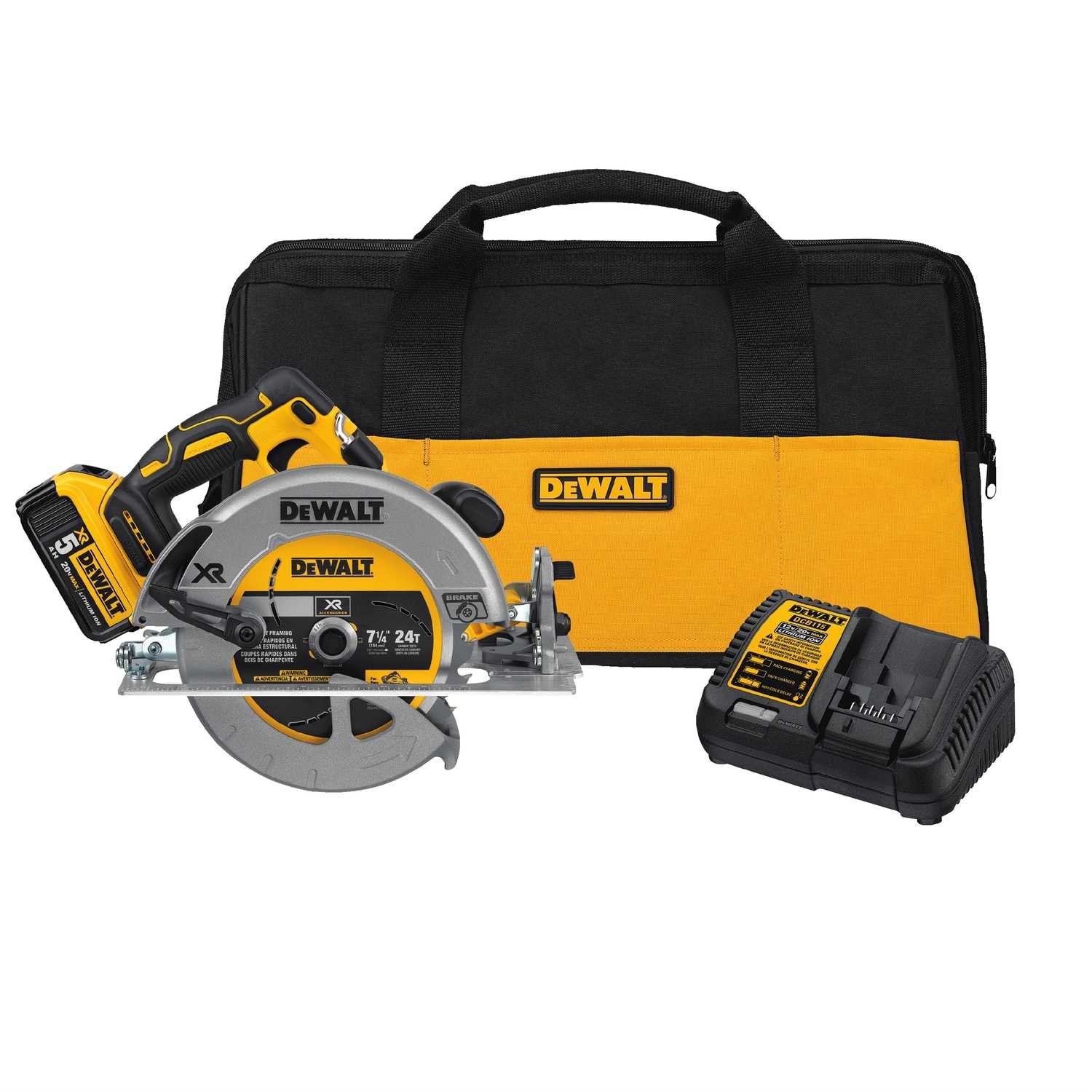 DeWalt 20V MAX XR 7-1/4 in. Cordless Circular Saw Kit 5200 rpm