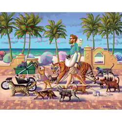 Boardwalk Animals Cat Walker Jigsaw Puzzle Multicolored 1000 pc