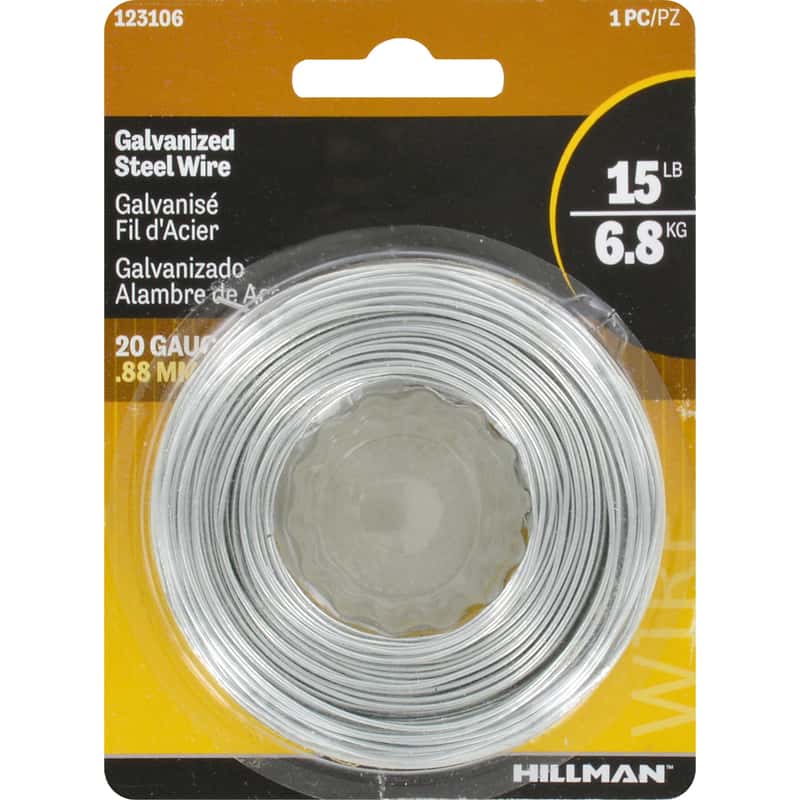 Hillman 175 ft. L Galvanized Steel 20 Ga. Wire Ace Hardware