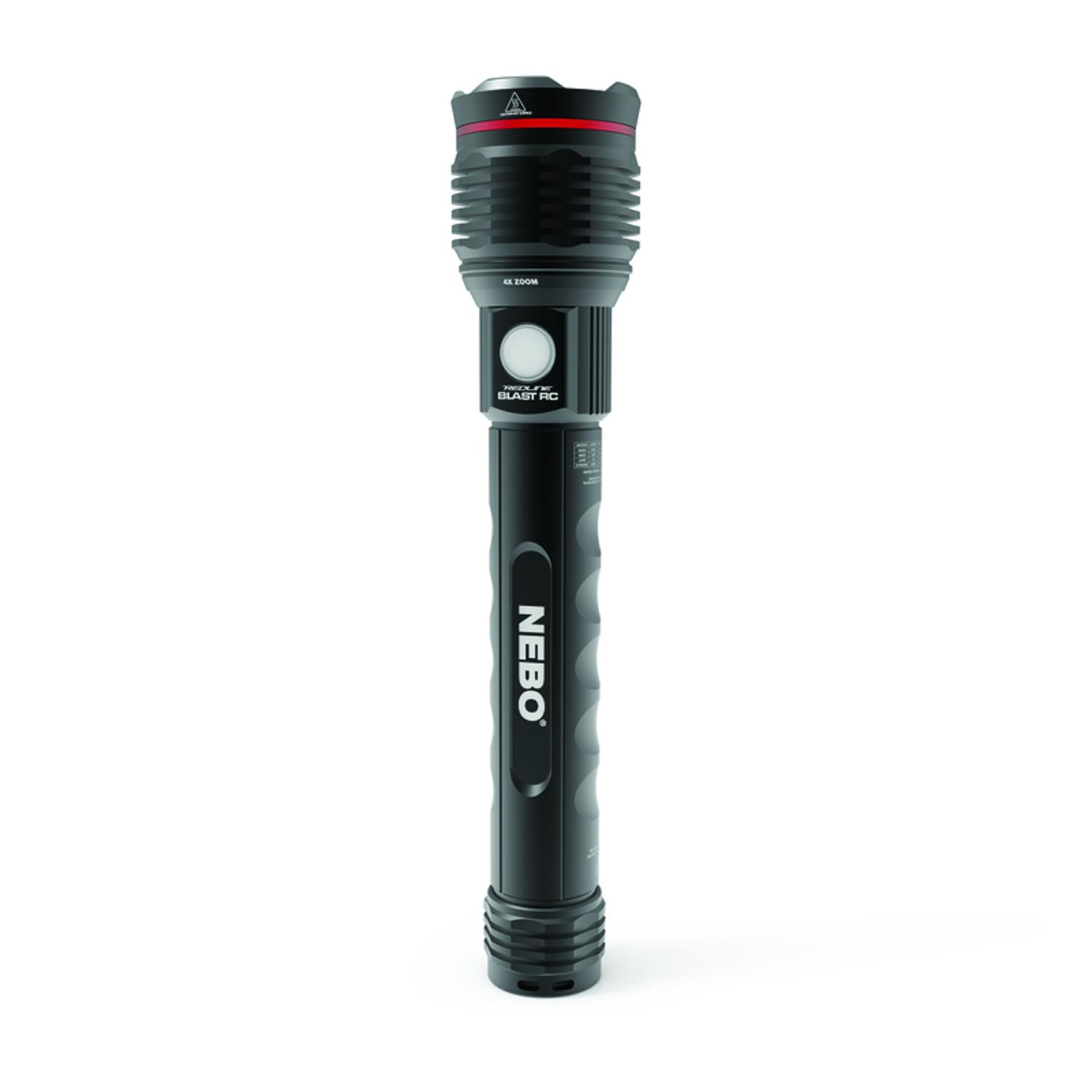 NEBO Redline Blast RC 3200 lm Black LED Rechargeable Flashlight 18650 Battery -  NEB-FLT-0009