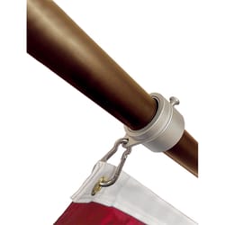 Valley Forge 1 in. L Aluminum Flag Mounting Rings Brushed