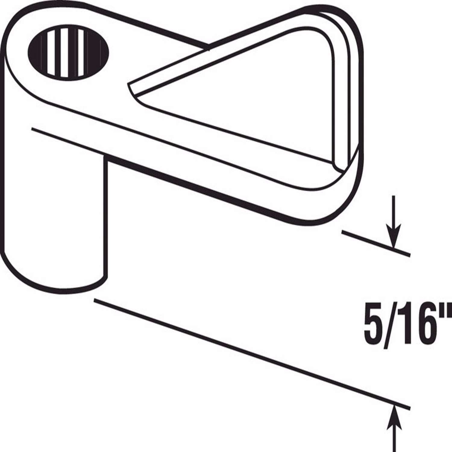 Prime-Line Gray Plastic Screen Clip For 5/16 inch 4 pk Prime-Line Gray Plastic Screen Clip For 5/16 inch 4 pk