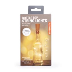 Kikkerland LED Bottle Top String Lights Warm White 10.4 in. 5 lights