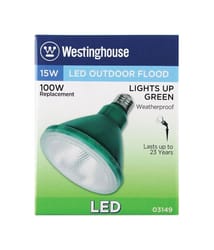 Westinghouse PAR38 E26 (Medium) LED Bulb Green 100 W 1 pk