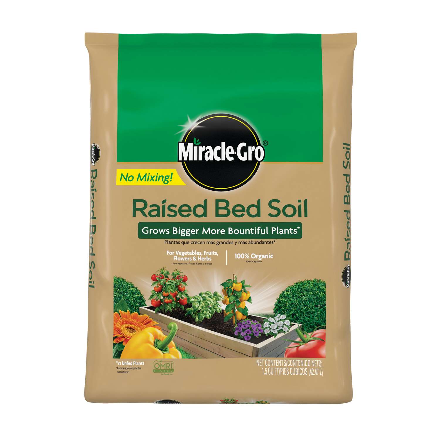 MiracleGro Organic All Purpose Raised Bed Soil 1.5 cu ft Ace Hardware