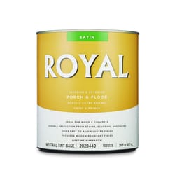 Royal  Satin  Neutral Base  Porch & Floor Paint  1 qt. 