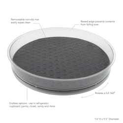 Spectrum Hexa Clear/Gray Rubber/Stainless Steel Lazy Susan