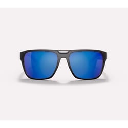 Native Mammoth Unisex Matte Black Frame Blue Lens Polarized Sunglasses