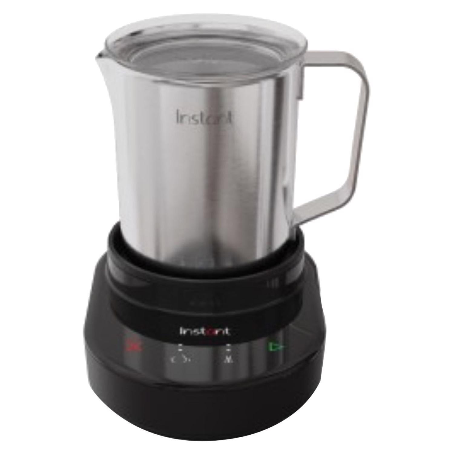Instant MagicFroth Black/Silver Stainless Steel Milk Frother ‼️has stains ‼️