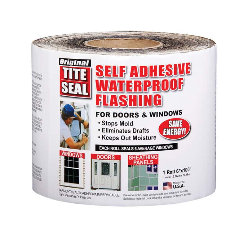 Cofair Products Tite Seal 6 in. W X 100 ft. L Tape Door/Window Flashing Silver Ace Hardware