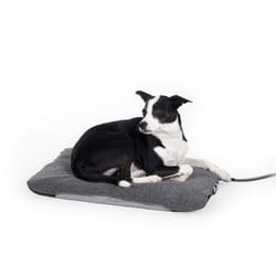 K&H Pet Prodcuts Gray Heated Pet Bed 19 in. W X 24 in. L