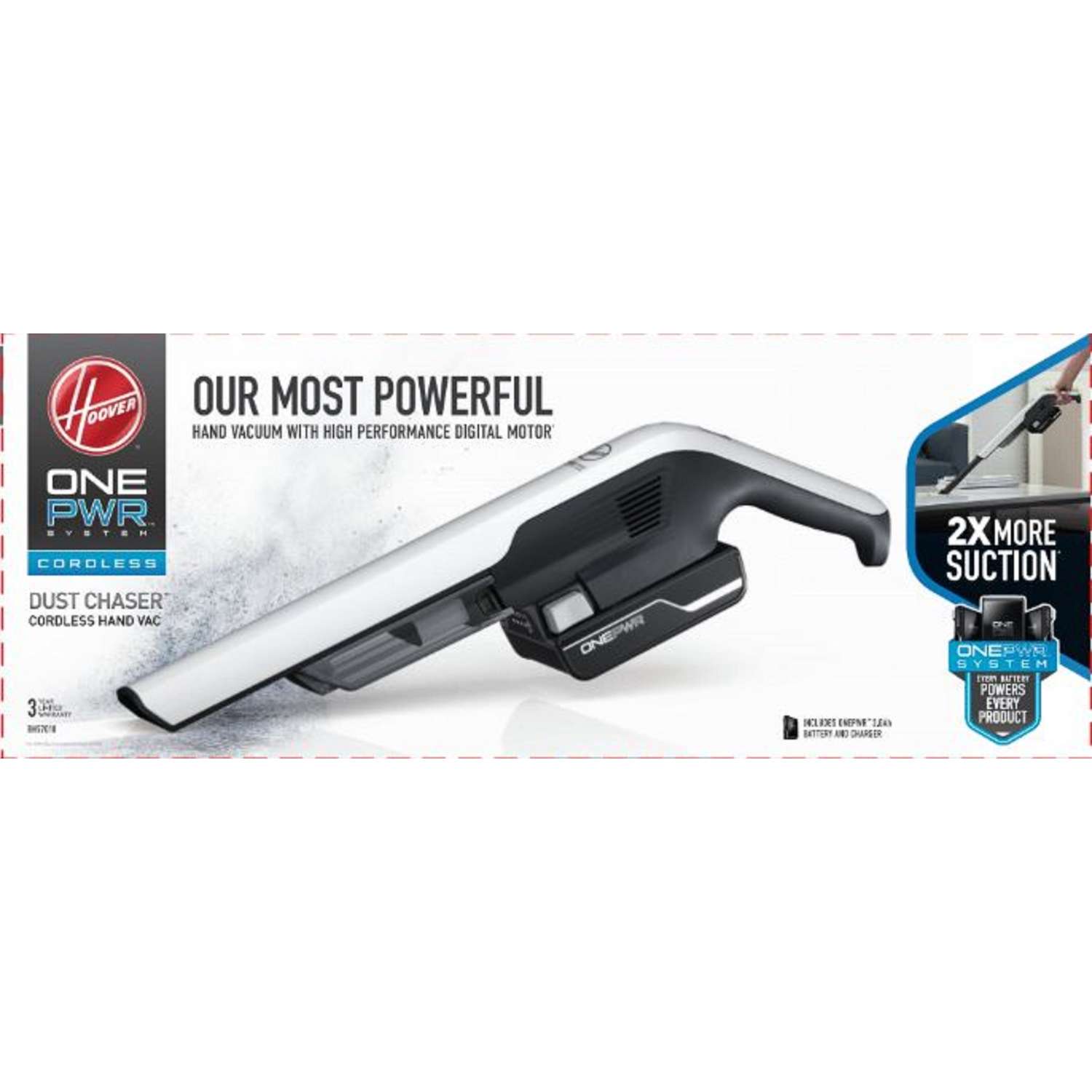 Hoover® ONEPWR™ Dust Chaser™ Cordless Handheld Vacuum, 48 OFF