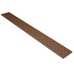 Handi-Treads 3.75 in. W X 30 in. L Powder Coated Brown Aluminum Stair Tread Handi-Treads 3.75 in. W X 30 in. L Powder Coated Brown Aluminum Stair Tread
