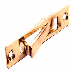 Prime-Line 3.5 in. L Brass-Plated Gold Metal Pocket Door Flush Pull