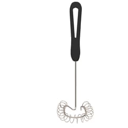 Linden Sweden Jonas Black Polypropylene/Stainless Steel Flat Whisk