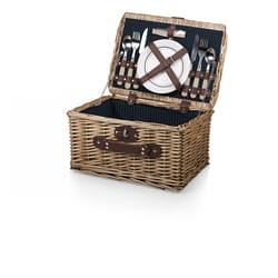 Picnic Time Catalina Dahlia Wood Picnic Basket