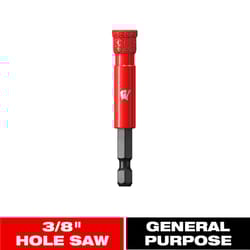Diablo 3/8 in. Diamond Grit 5.52 in. L X 1/4 in. D Hole Saw
