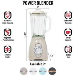 Haden Champagne Plastic Blender 1.75 L 5 speed