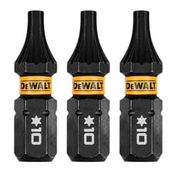 DeWalt FlexTorq Torx T10 X 1 in. L Impact Driver Bit Set Steel 3 pc