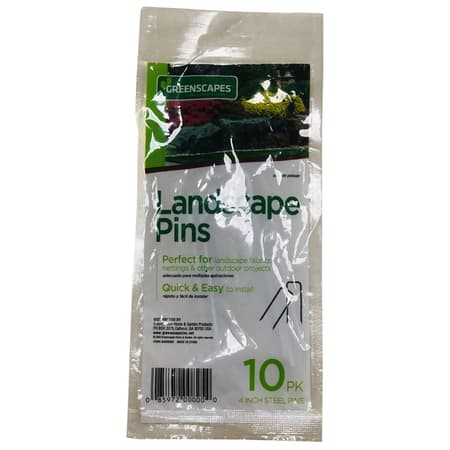 Greenscapes 1 in. W X 6 in. L Steel Landscape Fabric Pins 100 pk