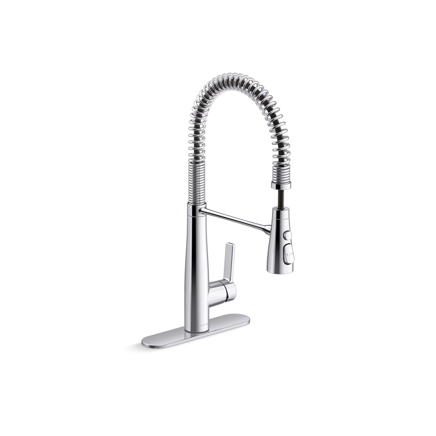 Kohler Kankone One Handle Polished Chrome Pull-Down Kitchen Faucet