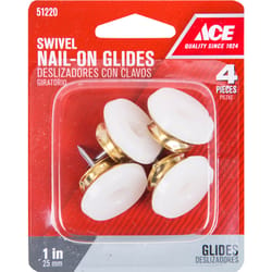 Ace Gold 1 in. Nail-On Metal Swivel Glide 1 pk