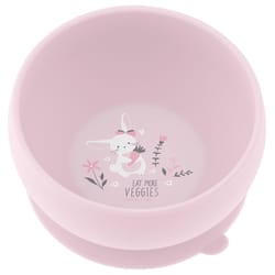 Stephen Joseph Pink Silicone Bunny Bowl 4.75 in. D 1 pc