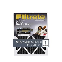 Filtrete Odor Reduction 16 in. W X 20 in. H X 1 in. D Carbon 1200 MPR Pleated Air Filter 1 pk