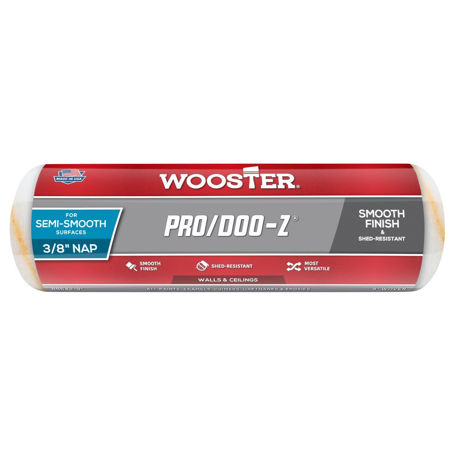 Photos - Putty Knife / Painting Tool Wooster Pro/Doo-Z Woven Fabric 9 in. W X 3/8 in. Paint Roller Cover 1 pk RR6429