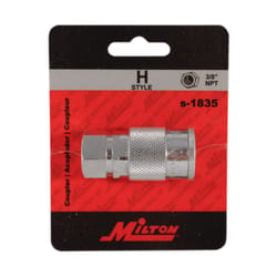 Milton Steel Air Coupler 3/8 in. Female 1 pc