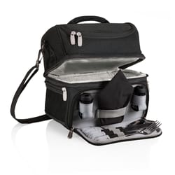 Oniva Pranzo with Utensils Black 9 qt Lunch Bag Cooler