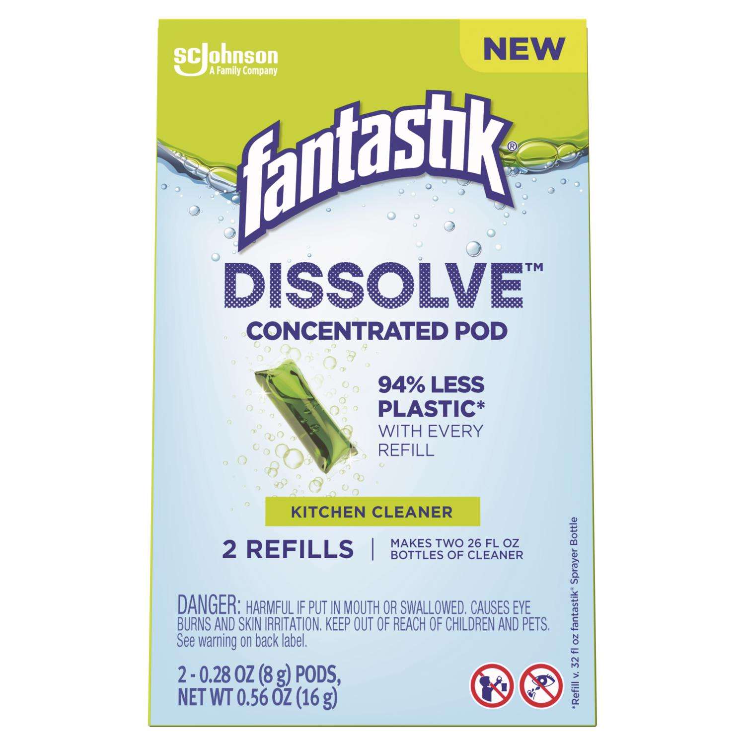 Fantastik Dissolve Fresh Scent Concentrated Kitchen Cleaner Liquid 0.56