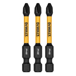 DeWalt FlexTorq Phillips #2 X 2.25 in. L Drill and Driver Bit Set Steel 3 pc