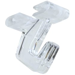 National Hardware Clear Plastic 1.5 in. L Ceiling Hook 15 lb 2 pk