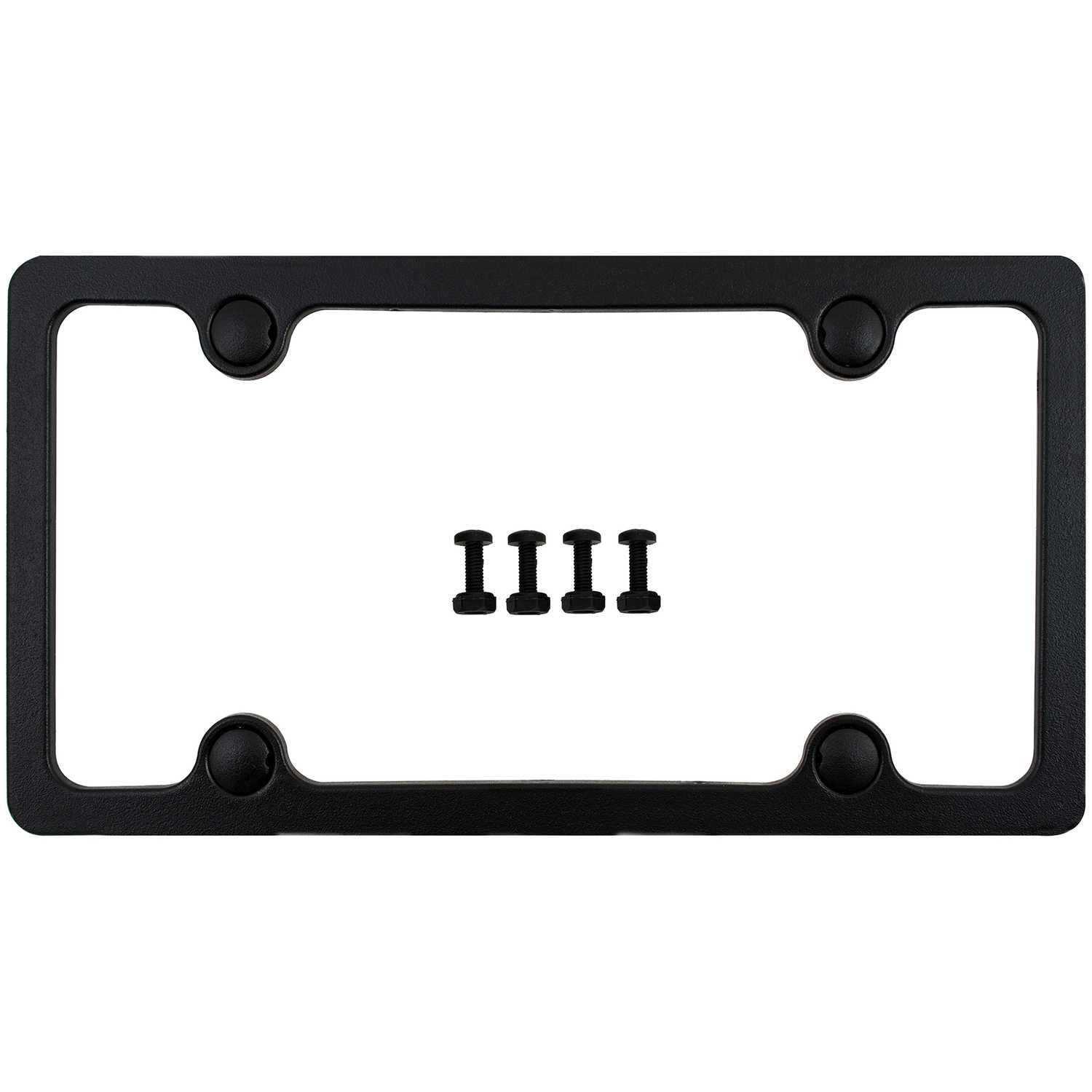 Custom Accessories Black ABS License Plate Frame Ace Hardware