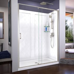 DreamLine Flex 76-3/4 in. H X 32 in. W X 60 in. L White Shower Door