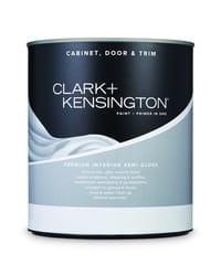 Clark+Kensington Semi-Gloss White Premium Cabinet, Door & Trim Paint Interior 1 qt