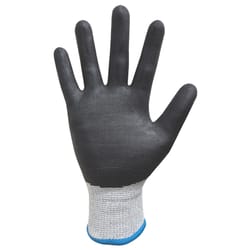 Grease Monkey M Latex Honeycomb Black/gray Dipped Gloves : Target