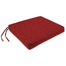 Jordan Manufacturing Red Polyester Seat Pad 17 in. W X 19 in. L