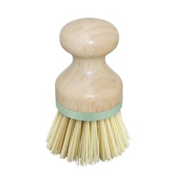 OGGI 2.5 in. W Medium Bristle 4 in. Bamboo Handle Dish Brush