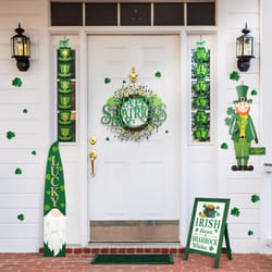 Glitzhome Happy St Patrick's Day Wall Decor Iron 1 pc