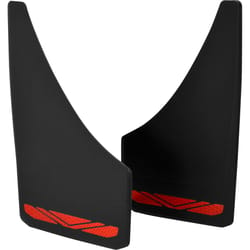 RoadSport Premier Fit Black A-Red Accent Splash Guard 2 pk