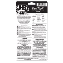 J-B Weld Clear Weld High Strength Clear Epoxy 8 oz