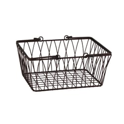 Spectrum Twist 10 in. L X 11 in. W X 5.25 in. H Brown Storage Basket