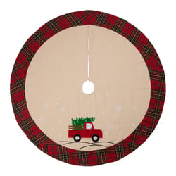 Glitzhome Multicolored Red Truck Indoor Christmas Decor 0.25 in.