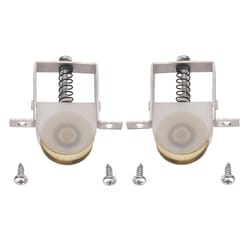 Ace Silver/White Aluminum Roller Assembly 2 pc