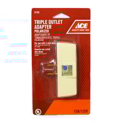 Ace Polarized 3 outlets Adapter 1 pk