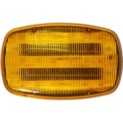 Peterson Amber Rectangular Flashing Beacon LED Hazard Light