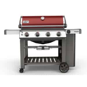 Weber  Genesis II E-410  4 burners Propane  Grill  Crimson  48000 BTU 