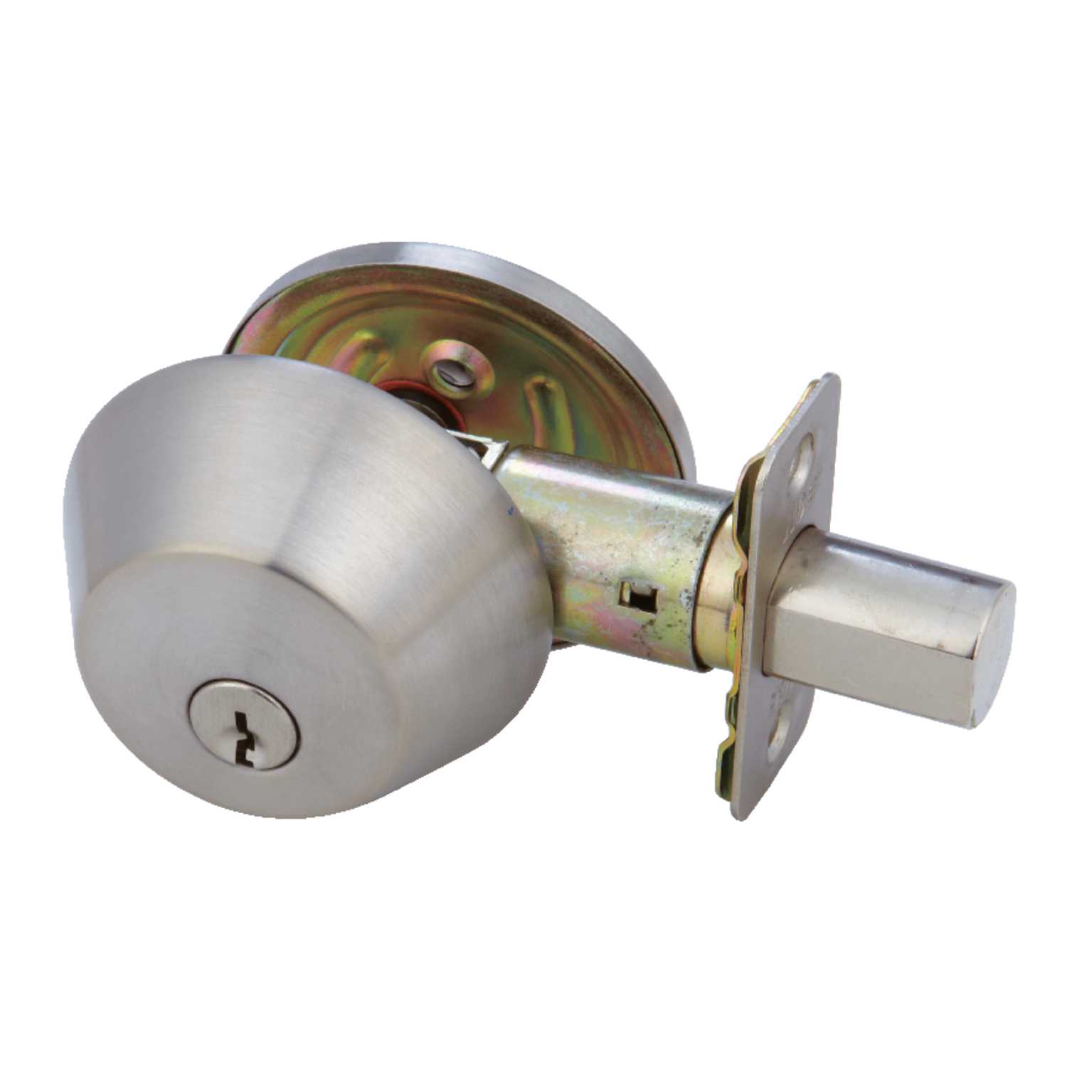 Ace Brushed Chrome Stainless Steel Single Cylinder Deadbolt - Ace Hardware